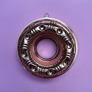Copper cake pan / Jell-O mold • round arches